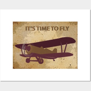Retro plane Posters and Art